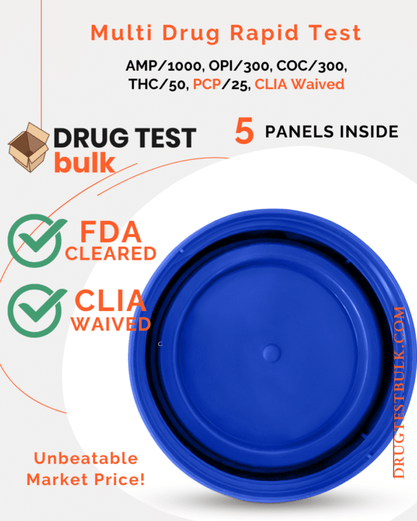 5-panel drug test cup LID